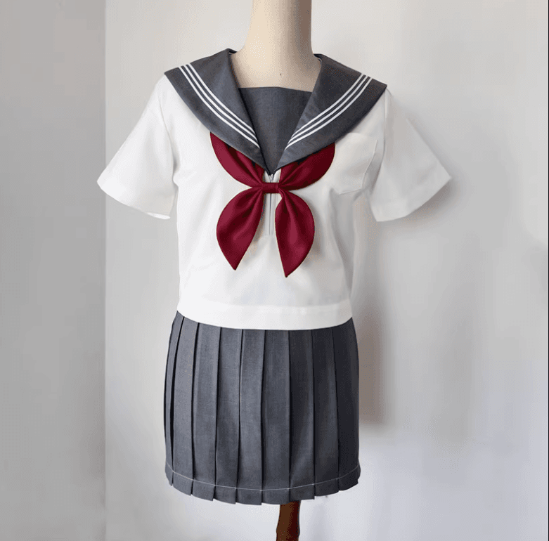 セーラー服 エレガントグレー＆ホワイト セット