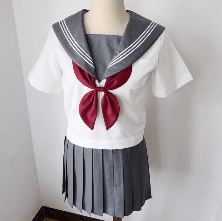 セーラー服 エレガントグレー＆ホワイト セット