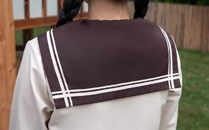 セーラー服 清純風 トップス 長袖ブラウス