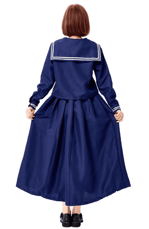 セーラー服 濃紺 ロング丈