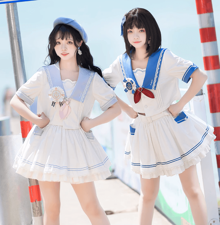 セーラー服 セーラー風ロリータワンピース