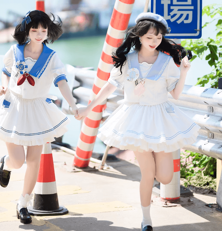 セーラー服 セーラー風ロリータワンピース