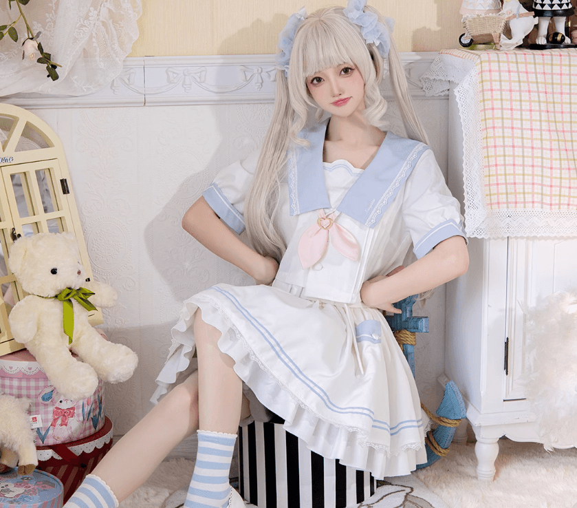 セーラー服 セーラー風ロリータワンピース