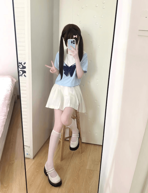 セーラー服 甘めセーラー風制服コーデセット