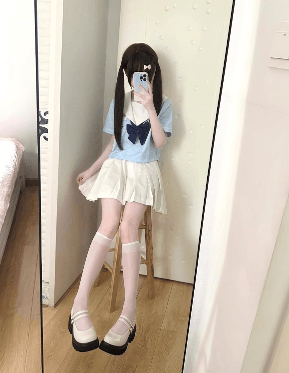 セーラー服 甘めセーラー風制服コーデセット