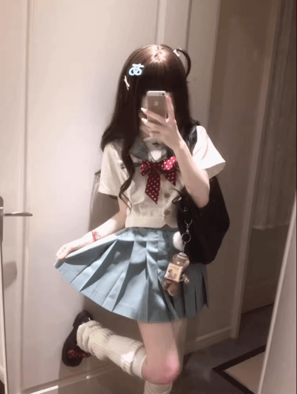 セーラー服 レトロ風グレープリーツ 制服セット