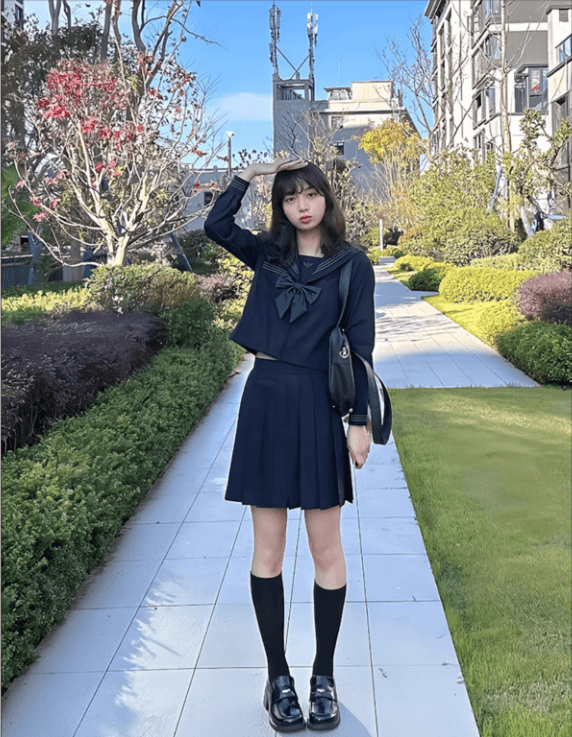 セーラー服 クラシック ホワイト＆ネイビー
