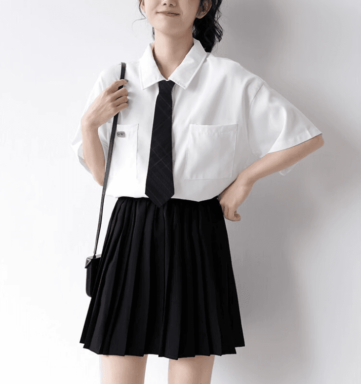 セーラー服 チェック柄ネクタイ＆リボンセット