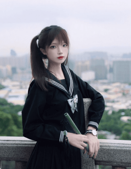 セーラー服 黒色マリンスタイル 制服セット
