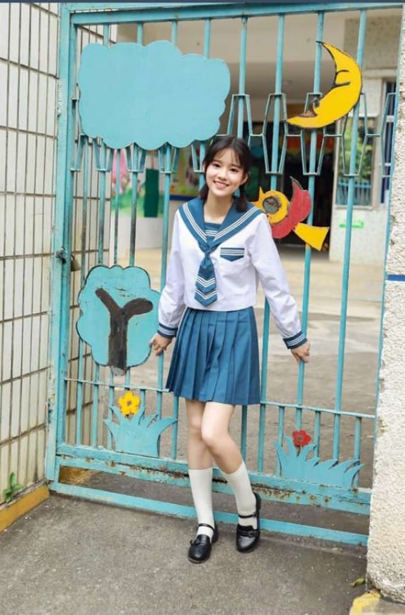 セーラー服 学生風 長袖 上下セット