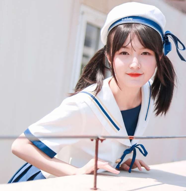 セーラー服 マリンセーラー制服セット 白と紺