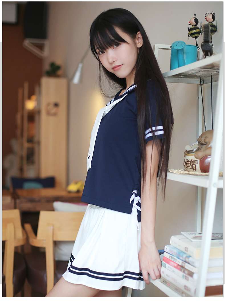 セーラー服 清楚可愛い学園風 上下セット