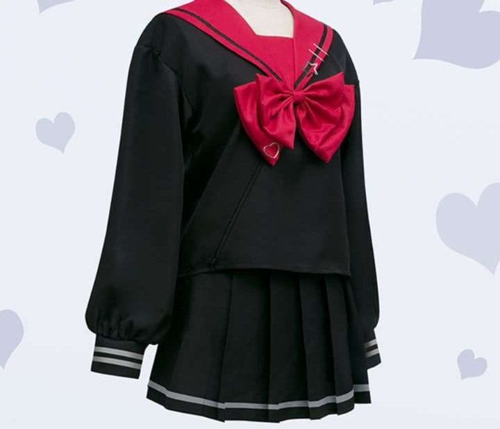 セーラー服 風コスプレ衣装 リボン付き制服セット