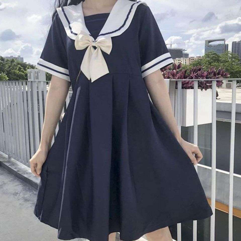 セーラー服 ふわり可愛いセーラー風ワンピース