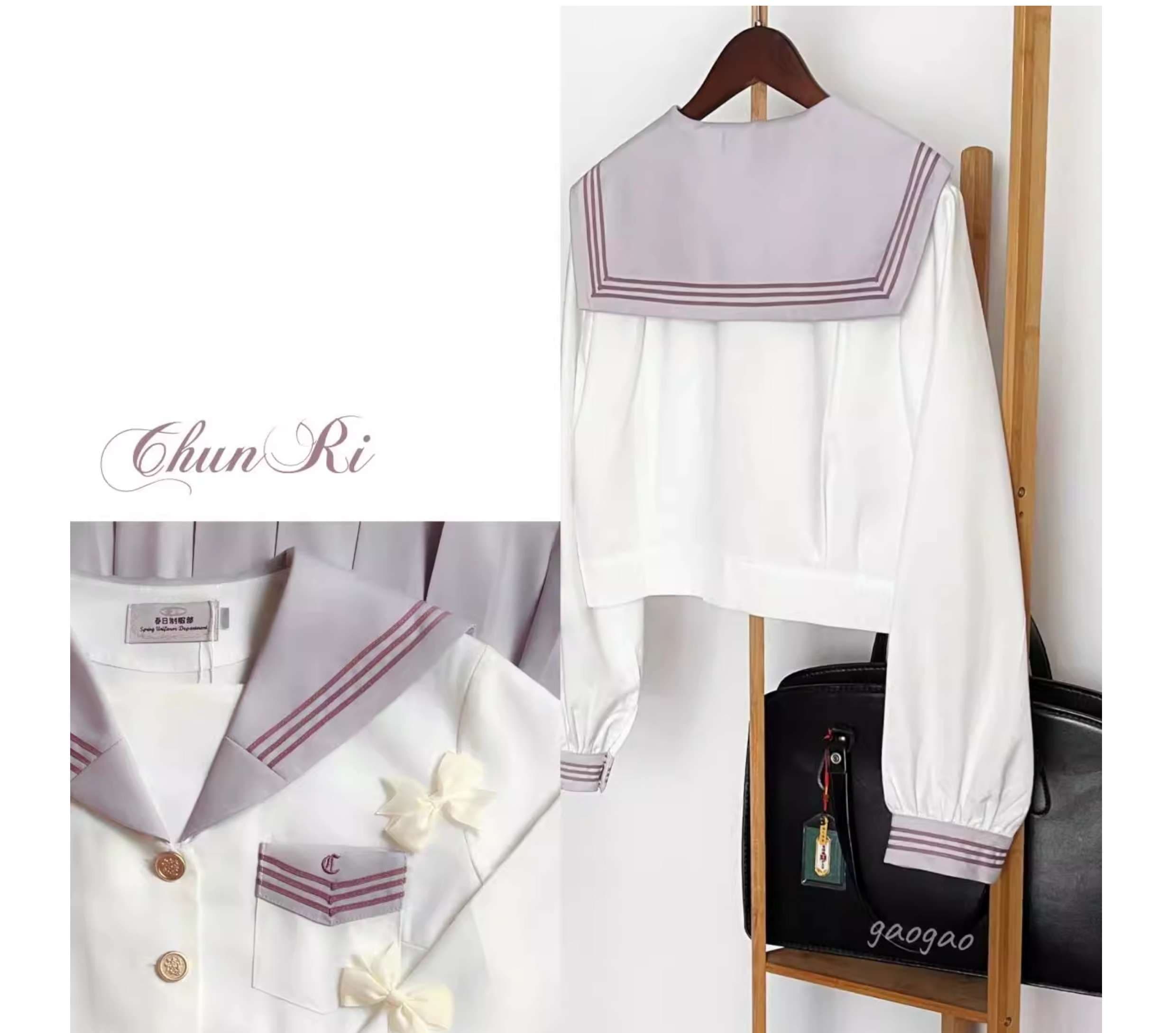 セーラー服 優雅な桜色 セット