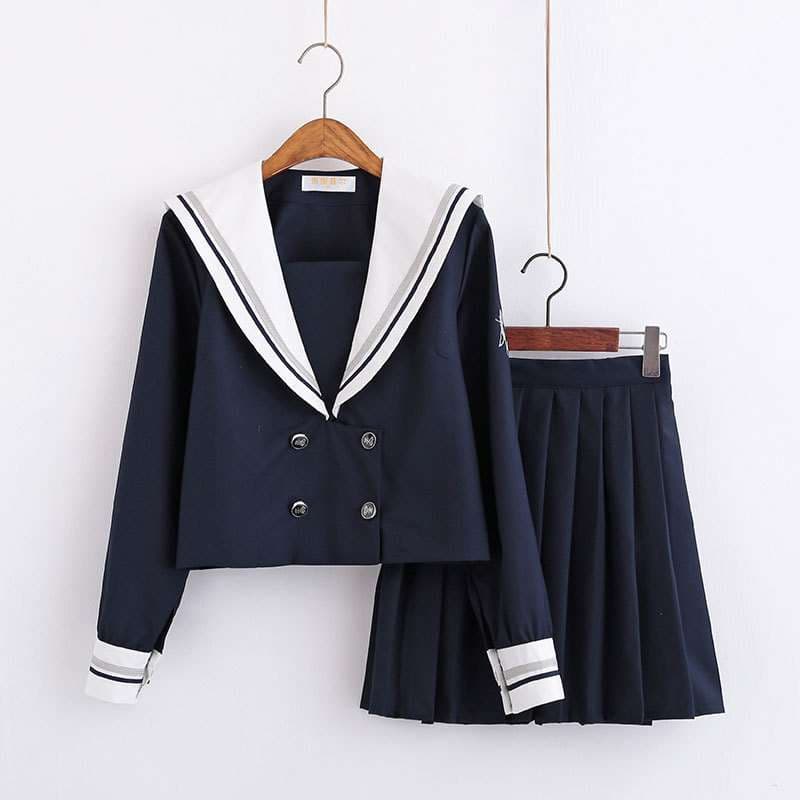 セーラー服 シックなデザインの 上下セット