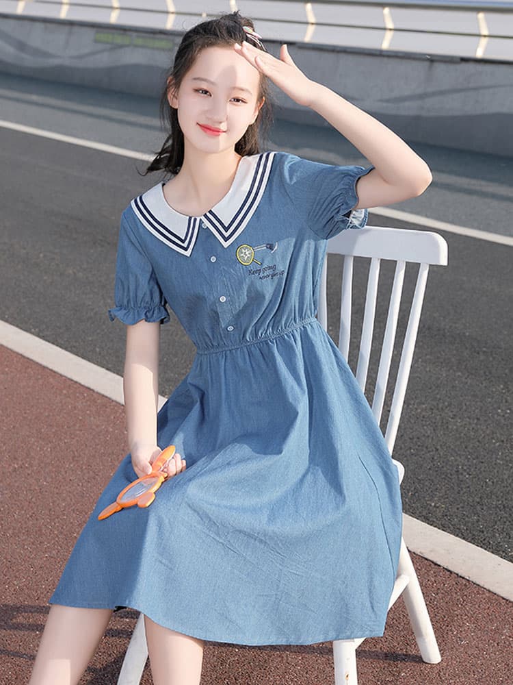 セーラー服 マリン風セーラーワンピース