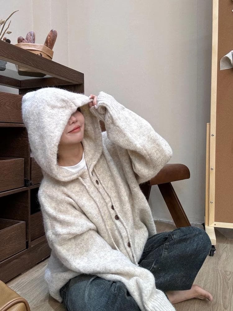 セーラー服 モコモコフーディーカーディガン