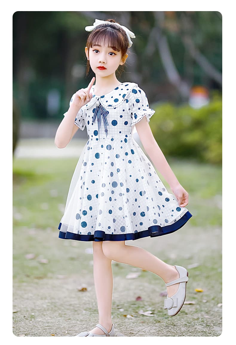 セーラー服 水玉リボンセーラーワンピース