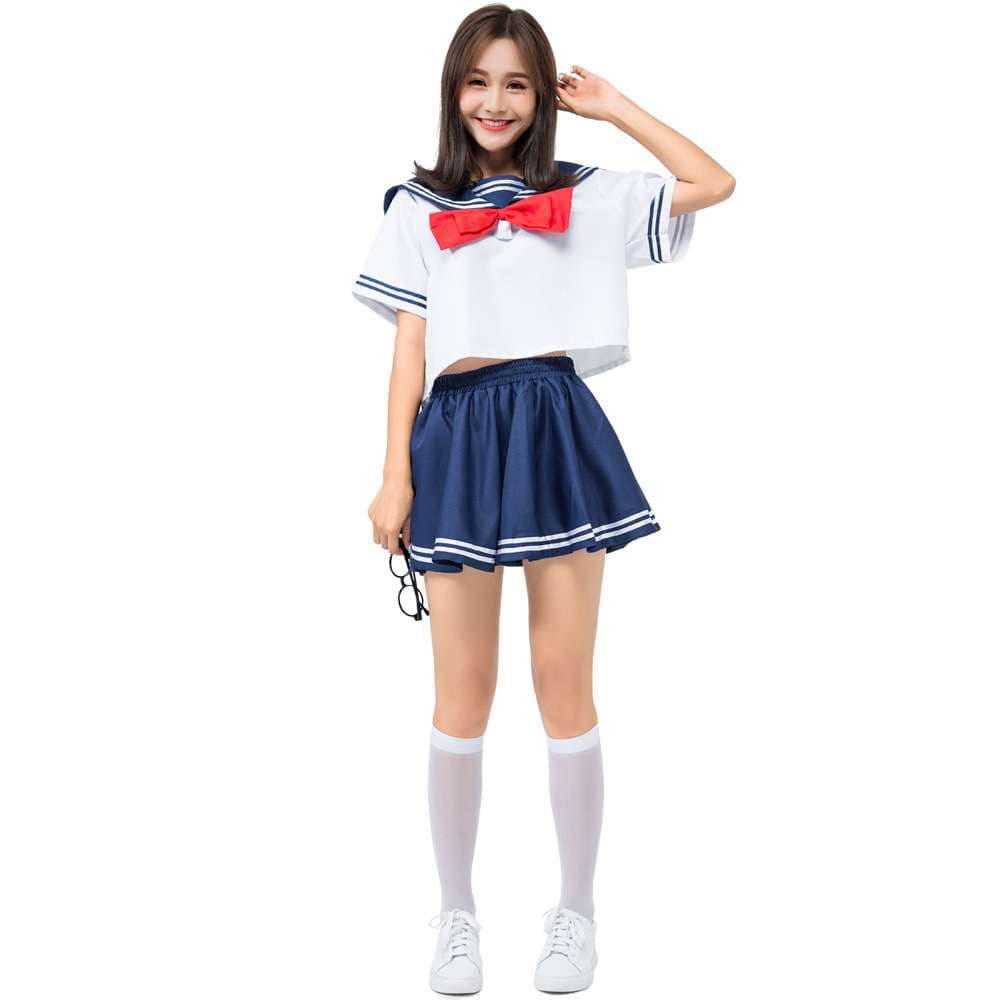 セーラー服 可愛い海軍風 コスプレ衣装セット