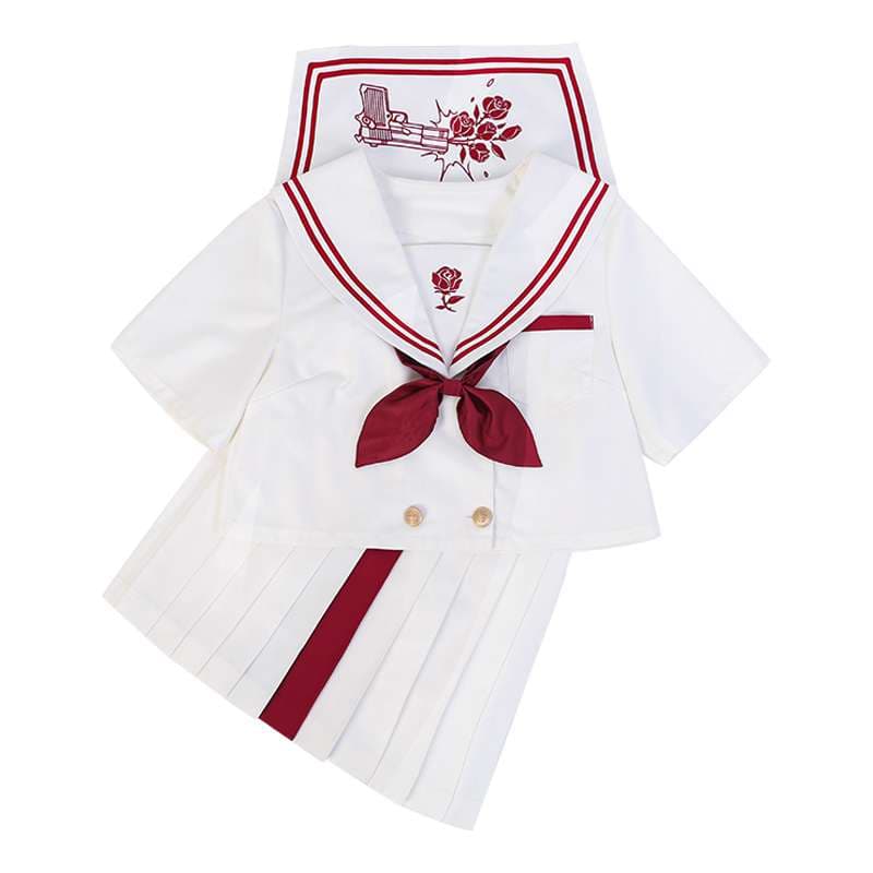 セーラー服 学園風ロングセーラーワンピース