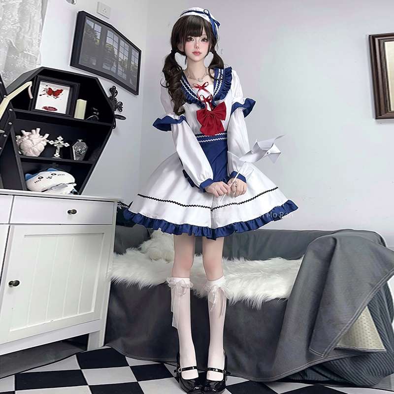 セーラー服 ふんわりメイド風セーラーコスチューム