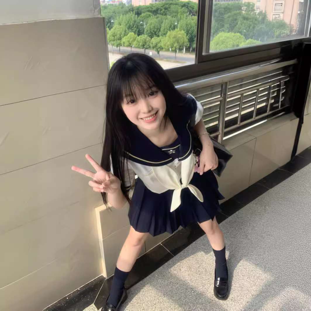 セーラー服 清楚な女学生風 紺白2トーン