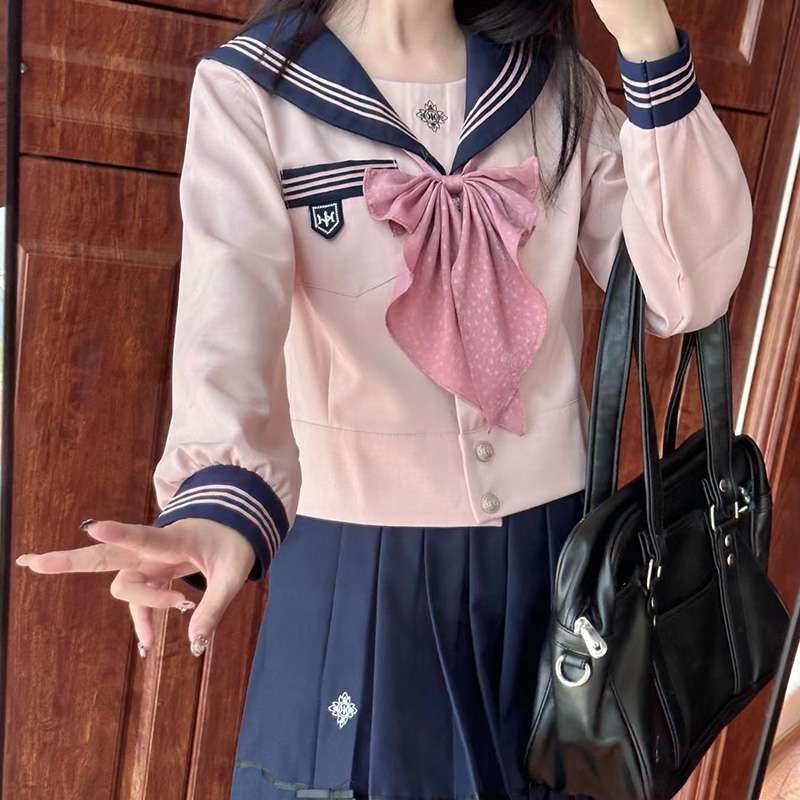 セーラー服 大きなリボンの 制服セット