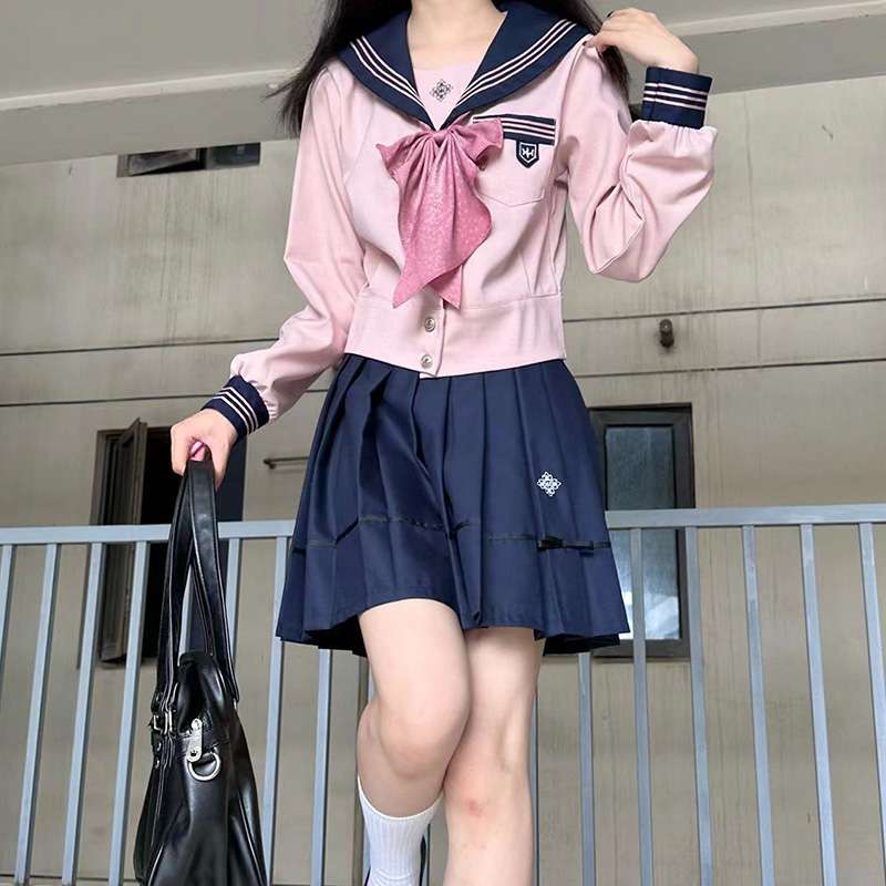 セーラー服 大きなリボンの 制服セット