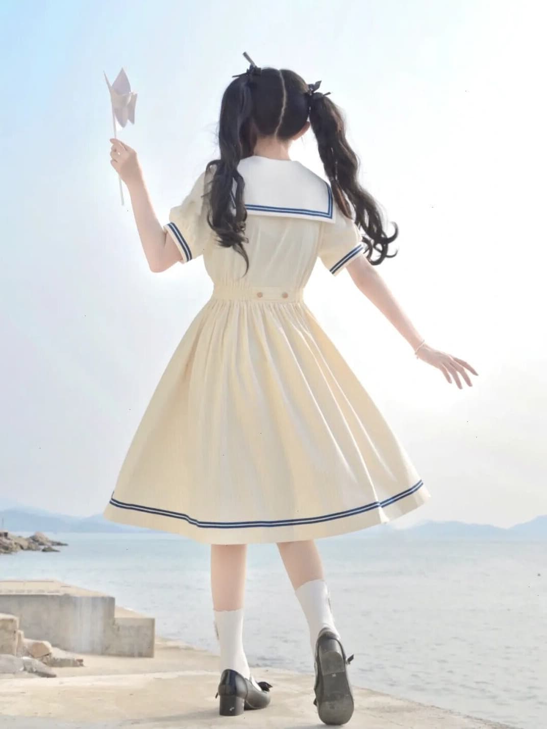 セーラー服 優雅なマリンワンピース風