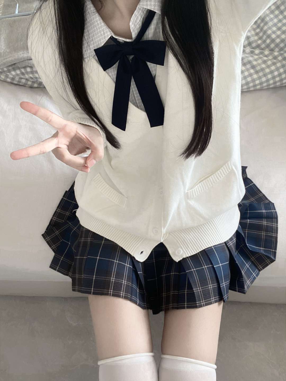 セーラー服 ゆったり 風カーディガン