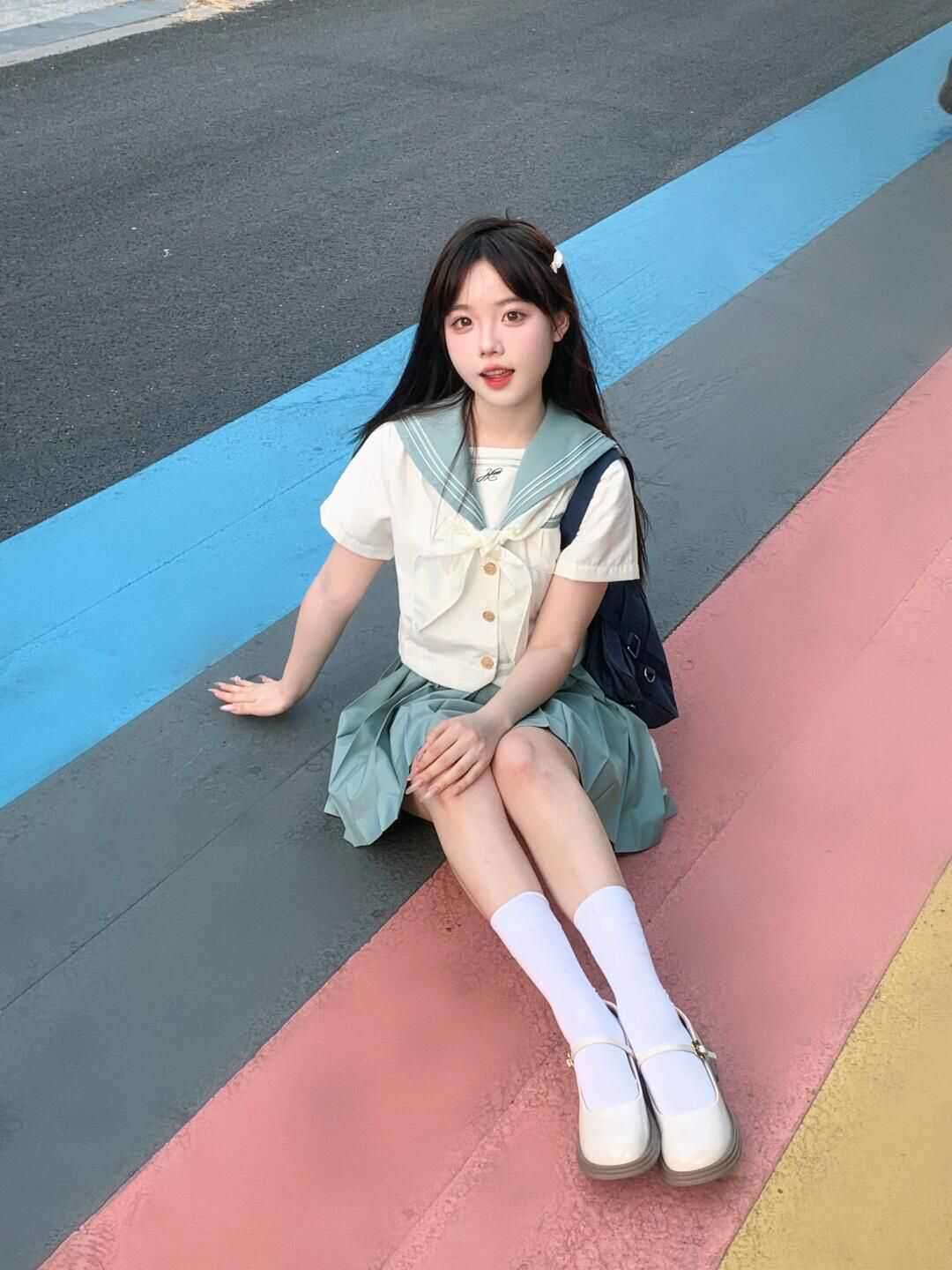 セーラー服 清楚な雰囲気の学生風