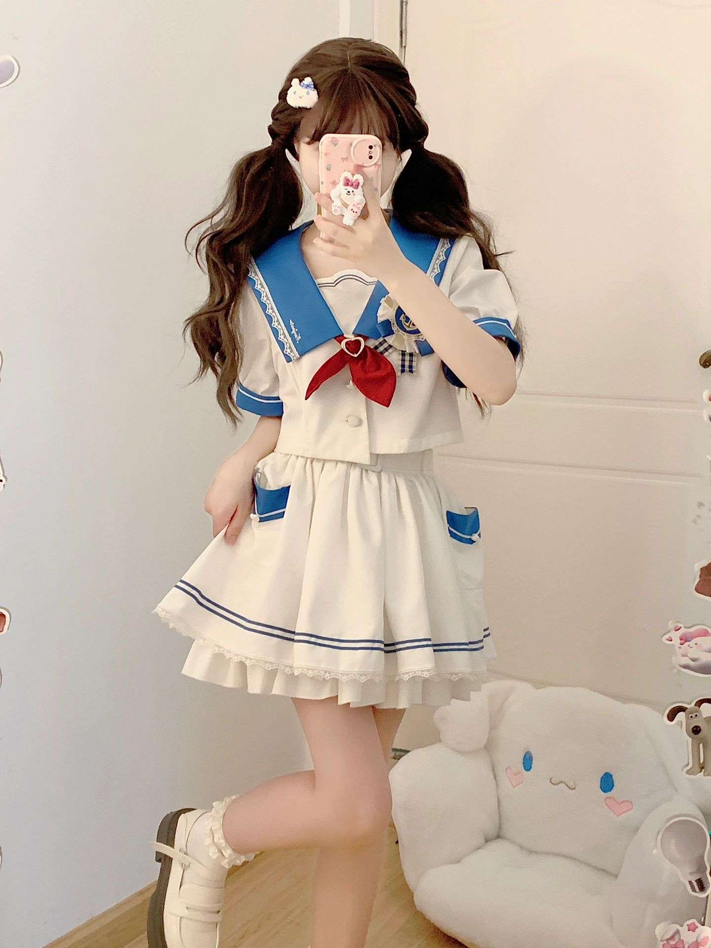 セーラー服 海軍風セーラーコスプレワンピース