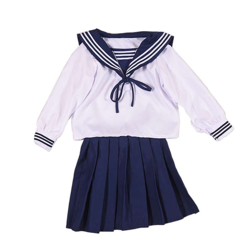 セーラー服 キッズ風 コスチューム 紺白2色展開