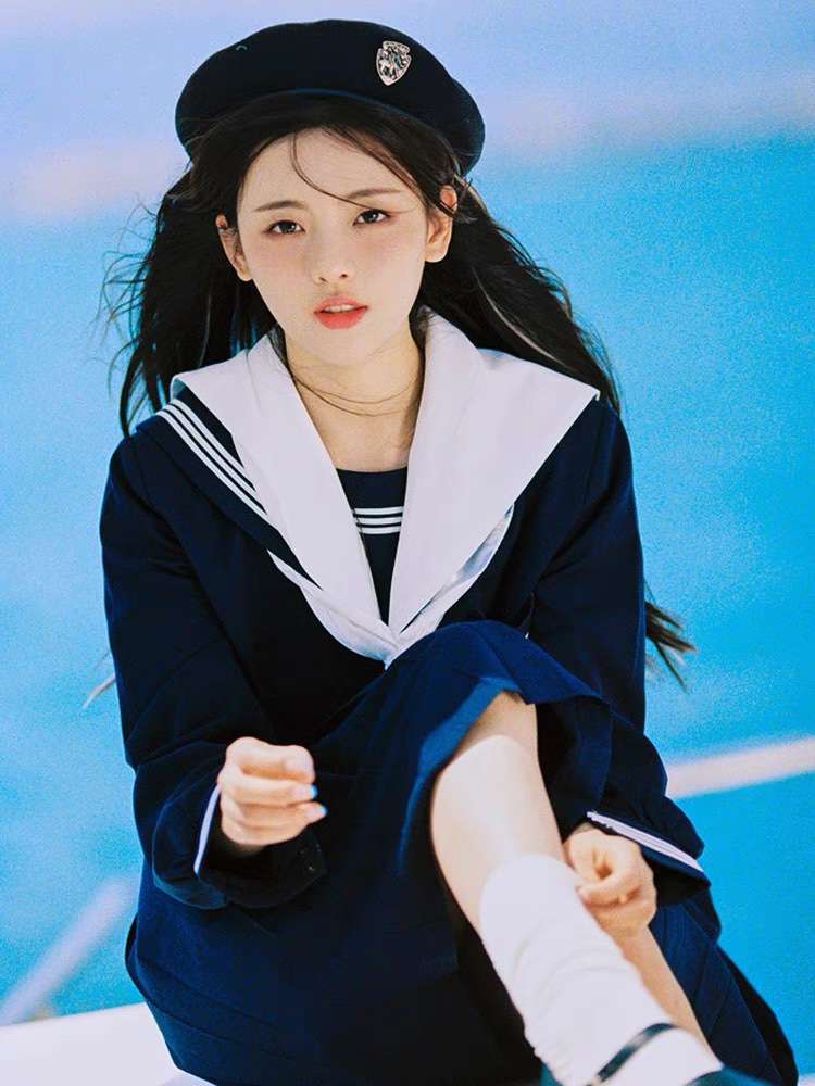 セーラー服 セーラー制服 コスプレセット マリンブルー