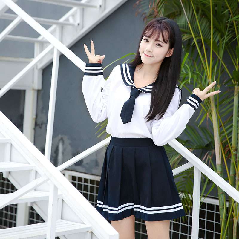 セーラー服 清楚な学生風 上下セット