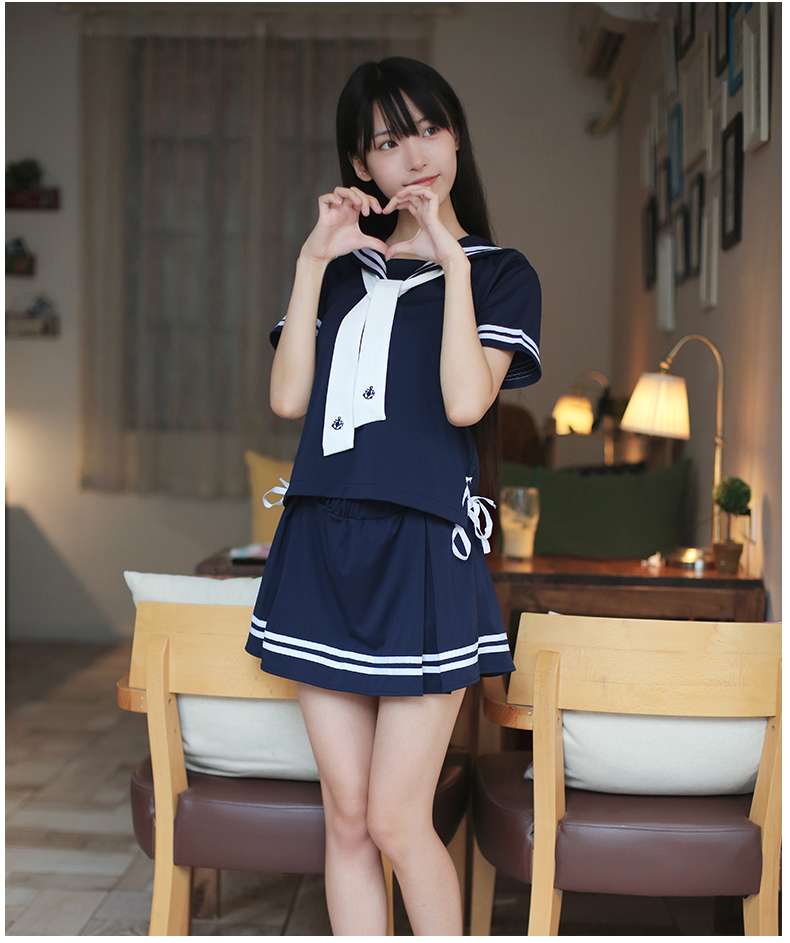 セーラー服 清楚可愛い学園風 上下セット