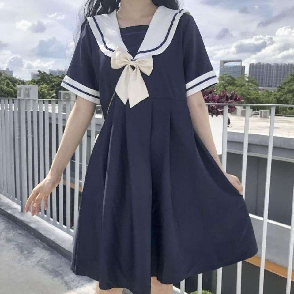 セーラー服 ふわり可愛いセーラー風ワンピース