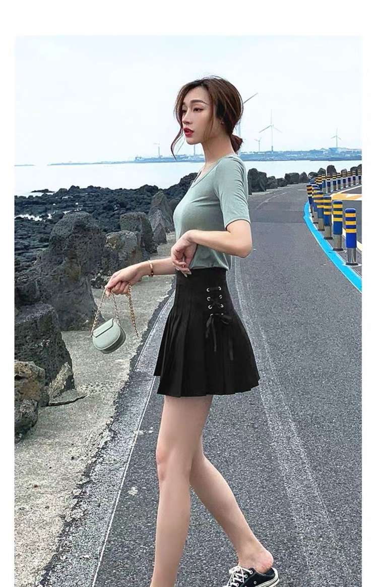 セーラー服 レースアップ プリーツスカート
