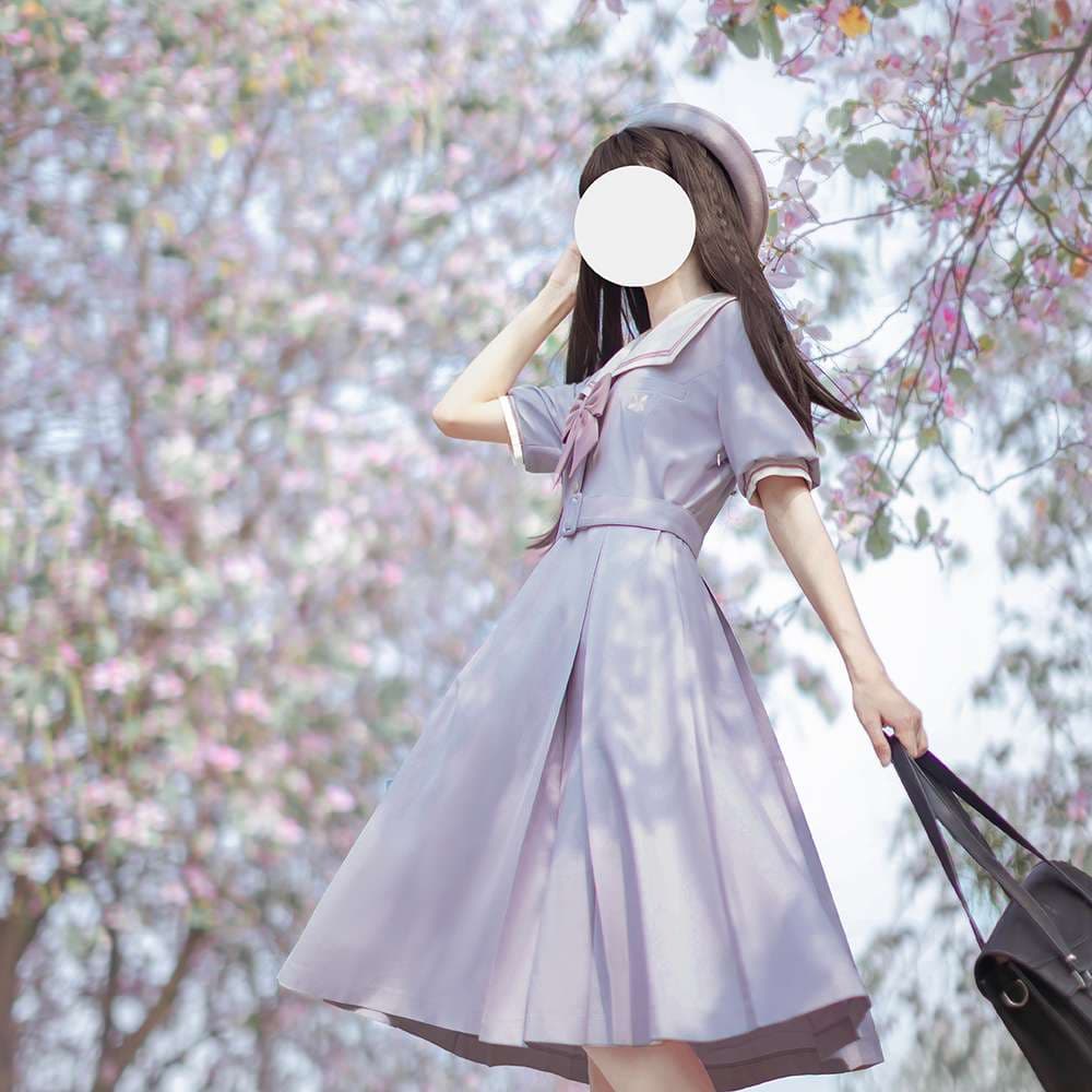 セーラー服 春の香りただよう乙女のセーラーワンピース