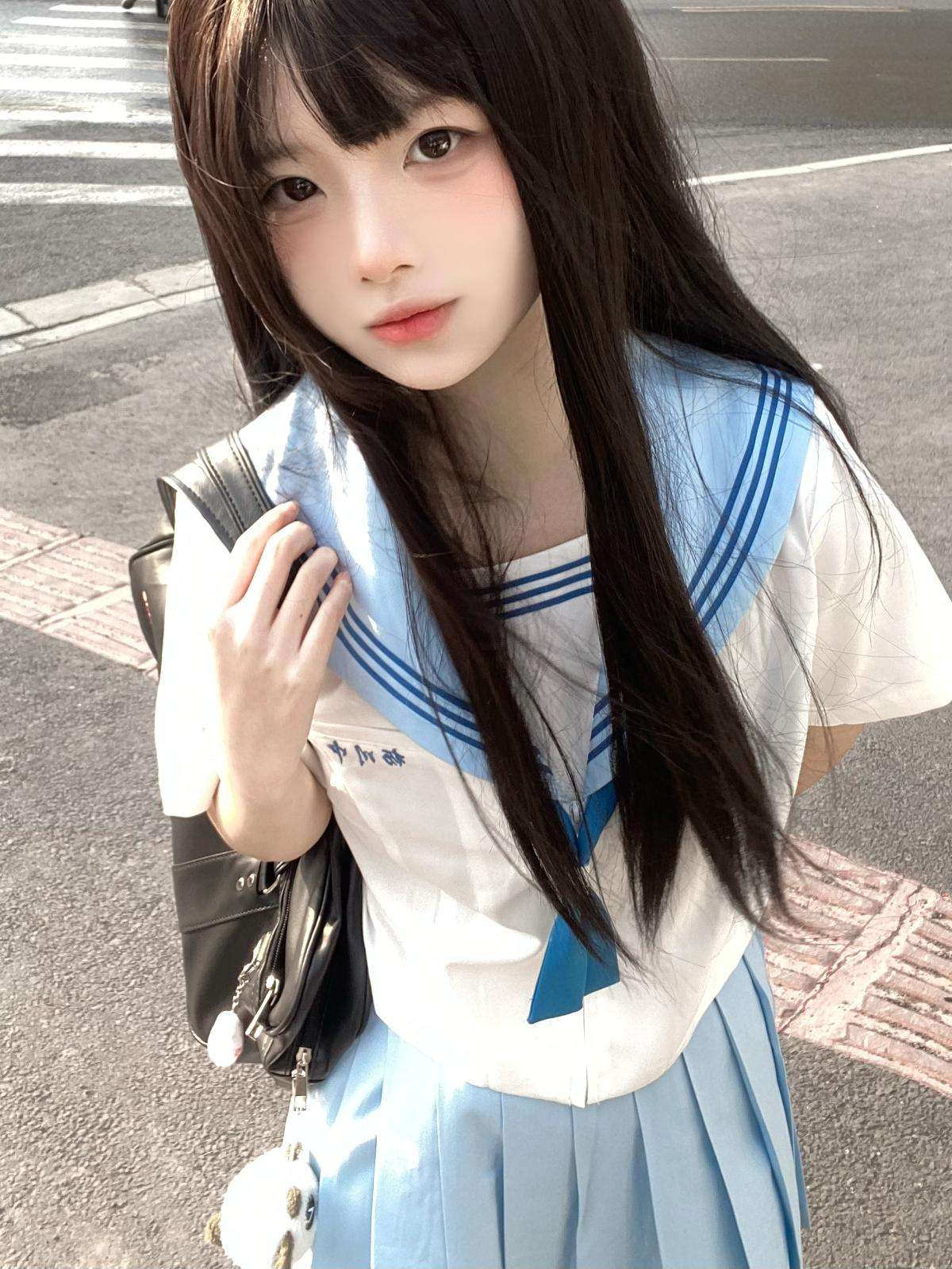 セーラー服 清楚な学園風 長袖上下セット