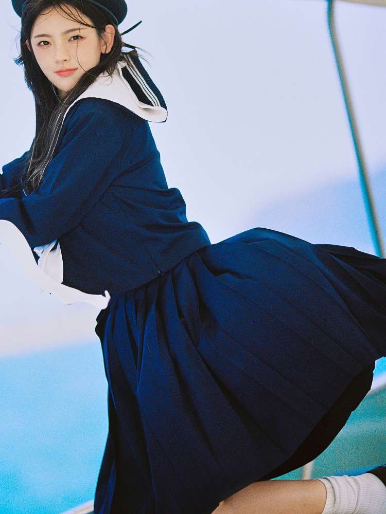 セーラー服 セーラー制服 コスプレセット マリンブルー