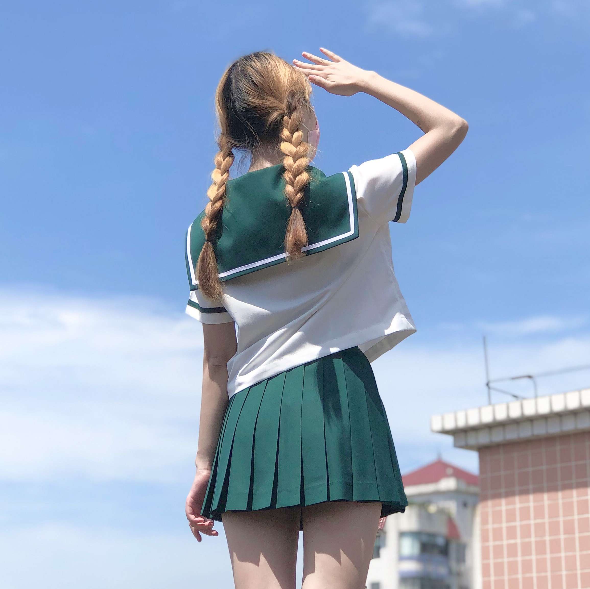 セーラー服 清楚な学園風 上下セット