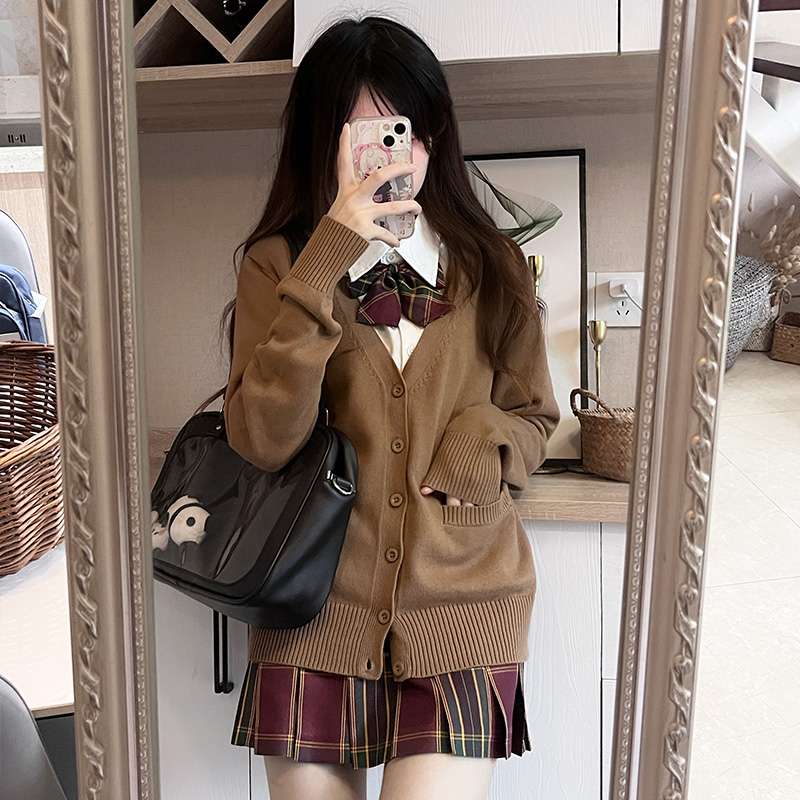 セーラー服 スクールガール風カーディガン制服セット