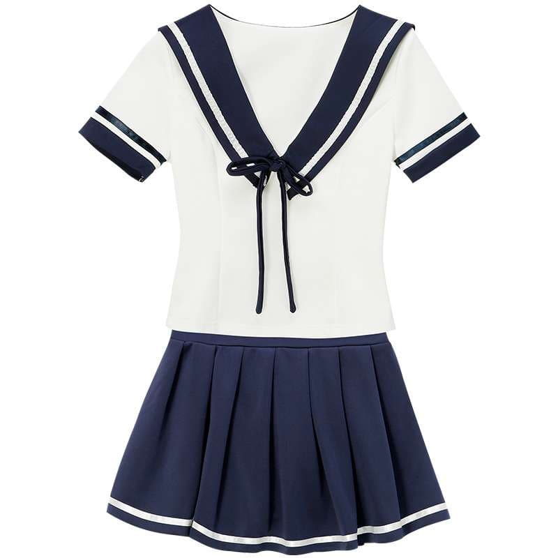 セーラー服 コスプレ ローカットセクシー 、制服スカート