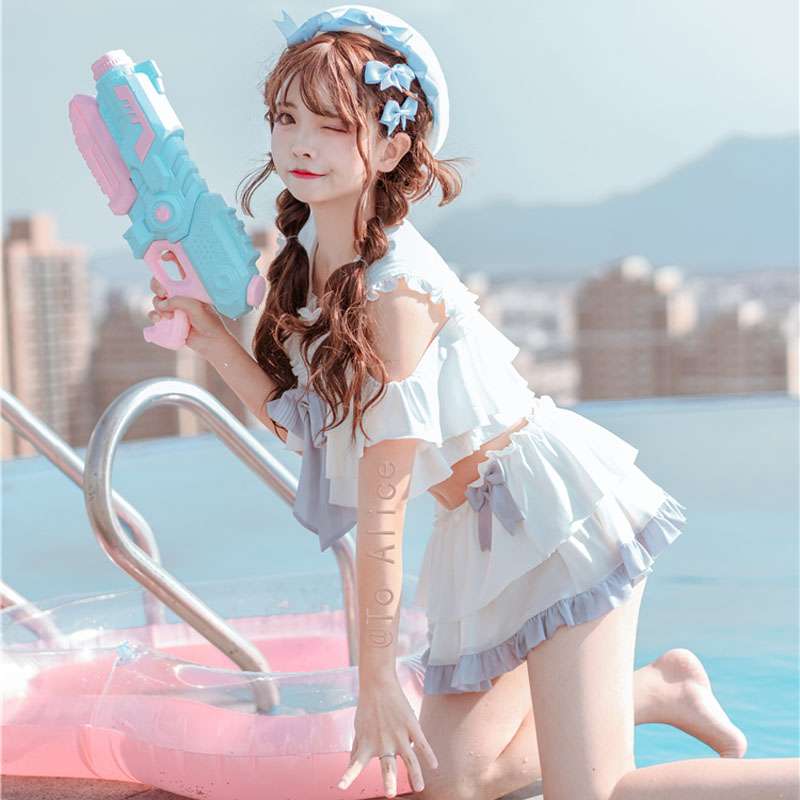 セーラー服 フリルたっぷりセーラー風水着セット