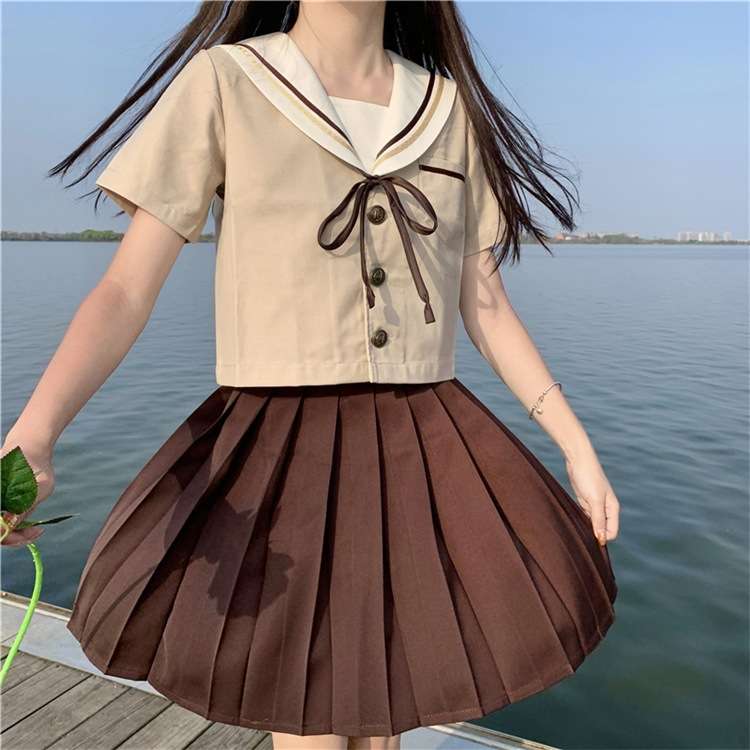 セーラー服 クラシックセーラー襟プリーツスカート制服