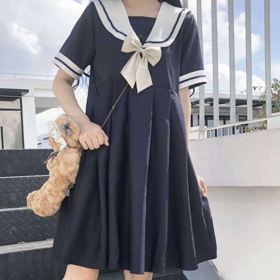 セーラー服 ふわり可愛いセーラー風ワンピース