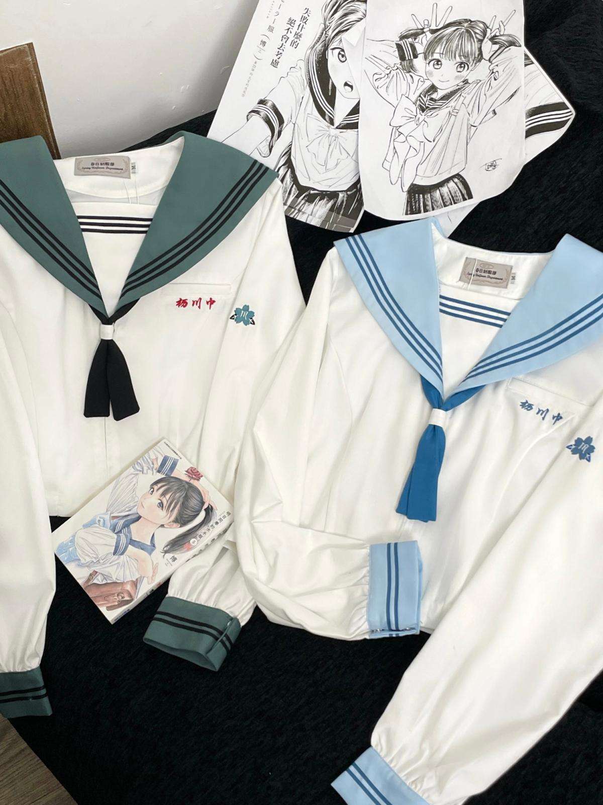 セーラー服 清楚な学園風 長袖上下セット