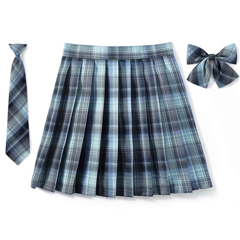 セーラー服 プリーツチェックスカート セット
